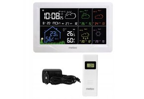 Huishoud Weerstation Compleet - Binnen/Buiten Temperatuur en Vocht - Met Wekker