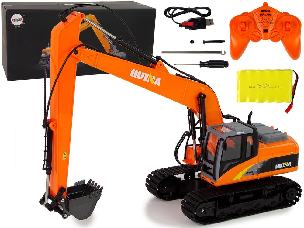 Complete RC Bouwmachine Set - Graafmachine met 15 Functies - Ideaal Cadeau 8+