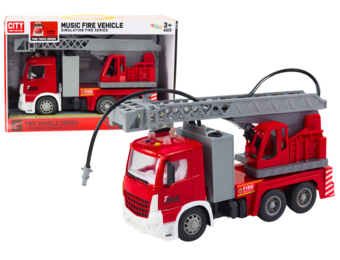 Educatieve Brandweerauto met Licht en Geluid - Veilig Speelgoed vanaf 3 jaar - CE-gecertificeerd