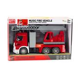 Complete Brandweerauto Set voor Kinderen - Inclusief Licht, Geluid en Brandslang