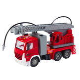 Brandweerwagen Speelgoed met Sirene - 31 cm - Verstelbare Ladder - Batterijen Inclusief