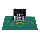 Professionele Pokerset 300 Fiches | Luxe Metalen Koffer met Speelmat