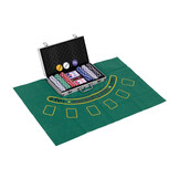 Professionele Pokerset 300 Fiches | Luxe Metalen Koffer met Speelmat