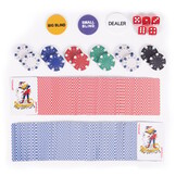 Complete Poker & Blackjack Set | 300 Zware Fiches | Inclusief Speelmat