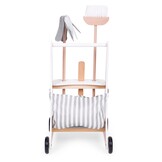 Complete Houten Schoonmaakkar met Opbergtas - Multifunctioneel Kinderspeelgoed