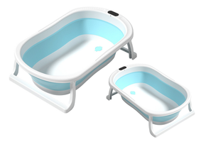 Multifunctioneel Babybad - Opvouwbaar, Ftalaatvrij en Antislip - Blauw