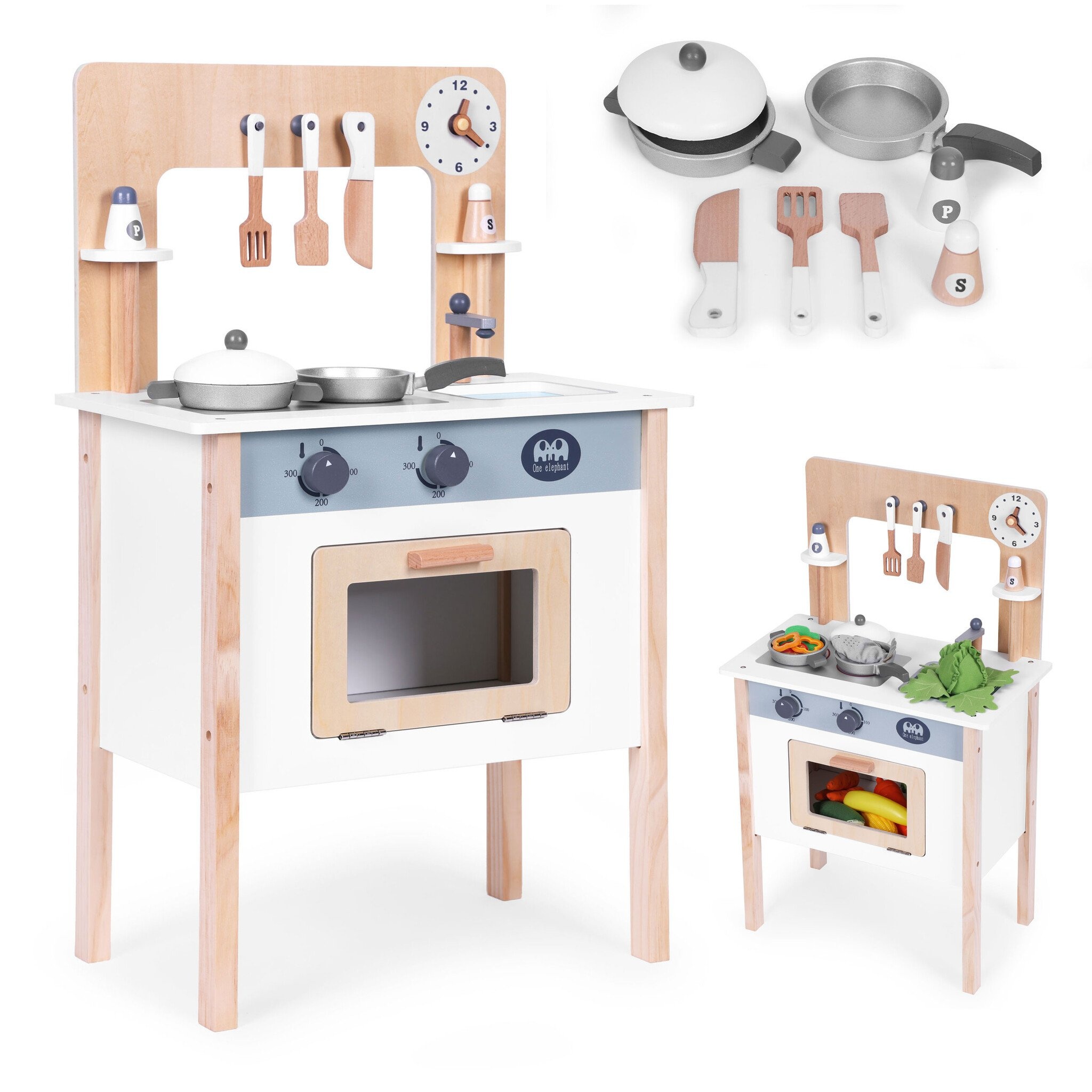 Luxe Houten Speelkeuken Set - Klassiek Design - Complete Speelervaring