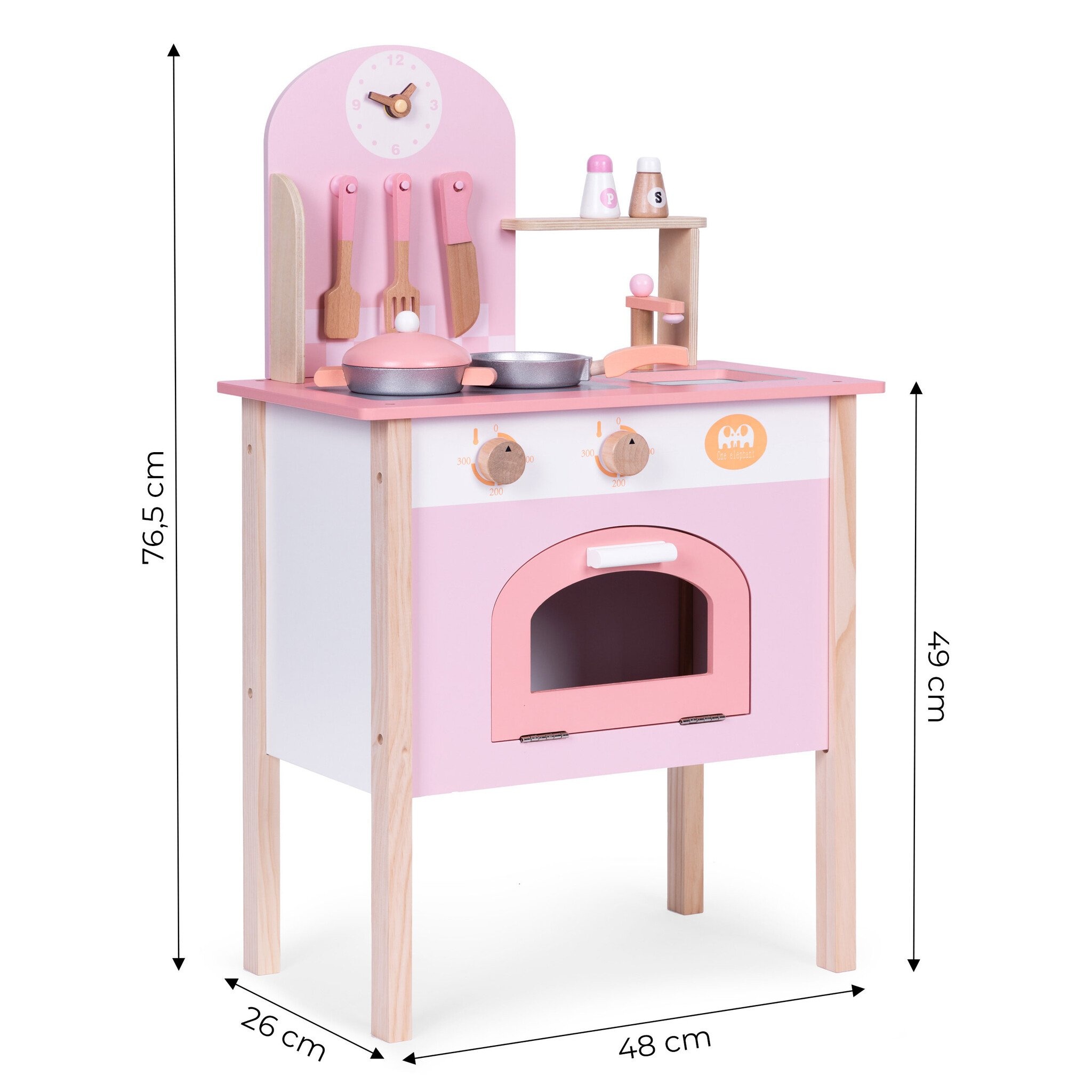 Duurzame Houten Speelkeuken - Natuurlijk Kinderkeukentje met Accessoires