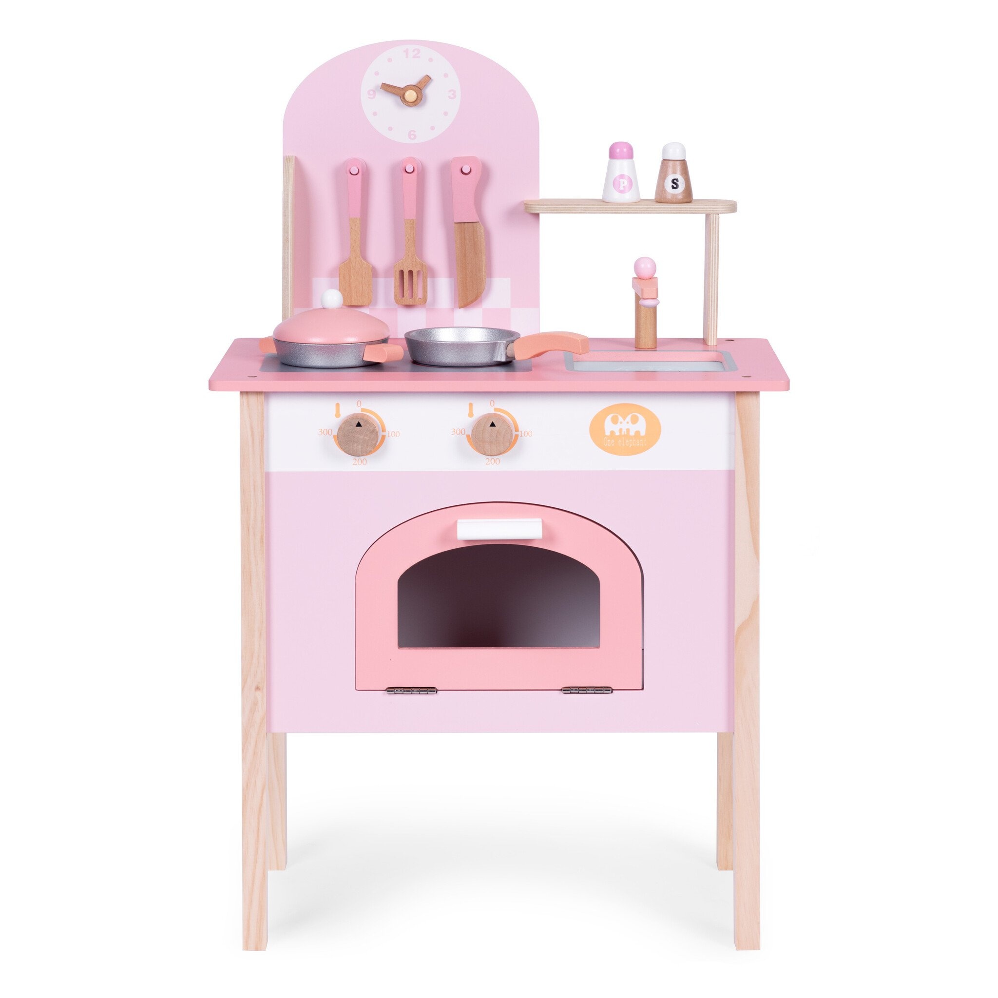 Luxe Houten Speelkeuken Roze - Perfect Verjaardagscadeau met Accessoires