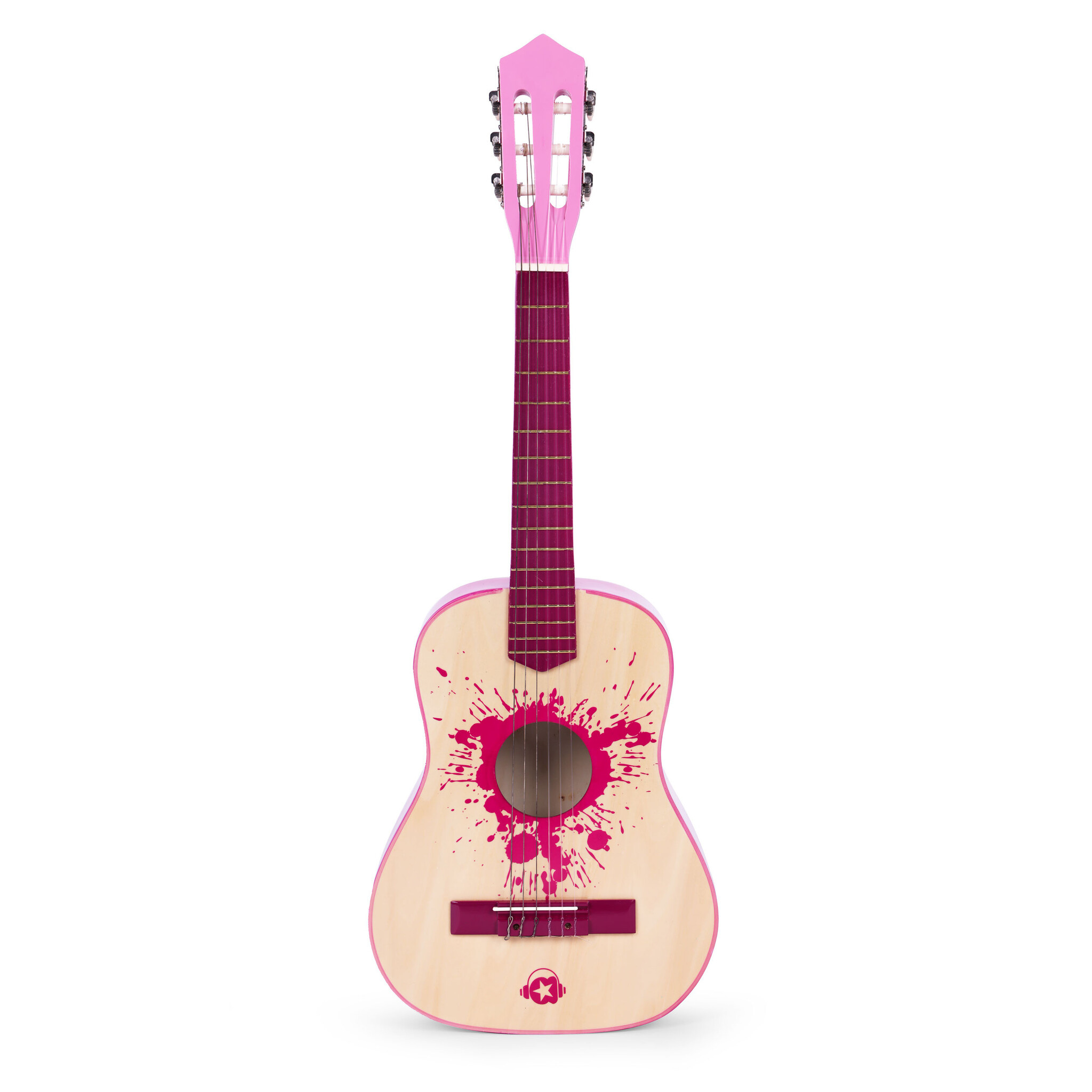 Eerste Gitaar voor Kinderen - Educatieve Houten Muziekinstrument - 3-8 jaar - Roze