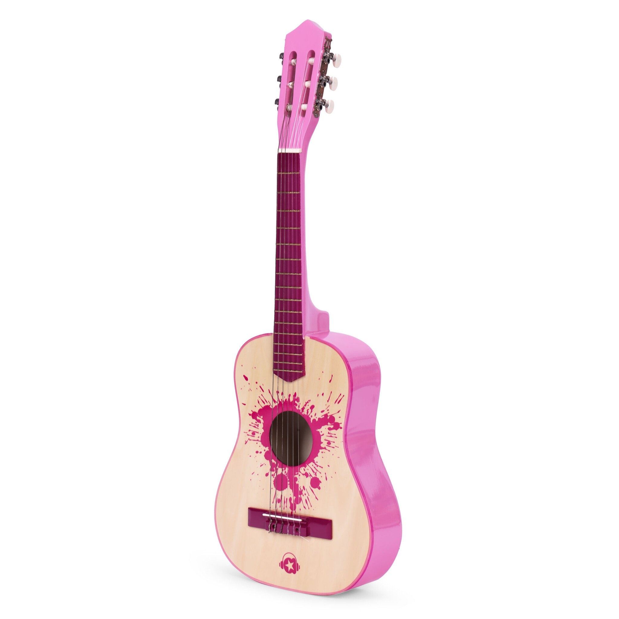 Klassieke Kindergitaar met 6 Snaren - Echt Houten Instrument - Inclusief 18 Frets