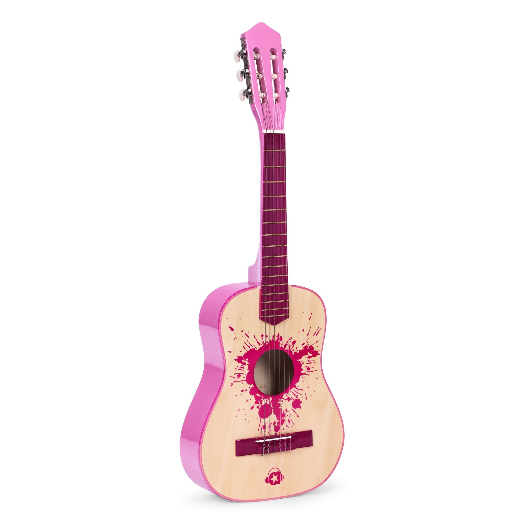 Klassieke Kindergitaar met 6 Snaren - Echt Houten Instrument - Inclusief 18 Frets