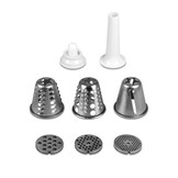 Complete Vleesmolen Set - 3 Zeven + Versnipperaar - Inclusief Slagersset