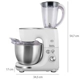 Krachtige Keukenmachine 600W - RVS Mengkom 5L - Met Planetaire Mixing