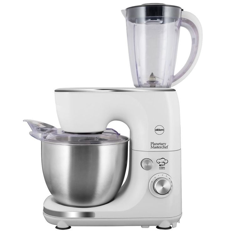 Krachtige Keukenmachine 600W - RVS Mengkom 5L - Met Planetaire Mixing