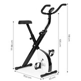 Complete Thuisfitness Hometrainer - Antislip Pedalen - Trainingscomputer