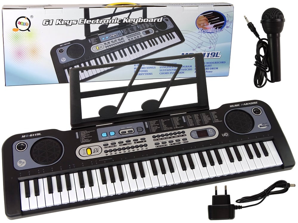 Complete Piano Set voor Kinderen - Keyboard met Microfoon en Lichteffecten