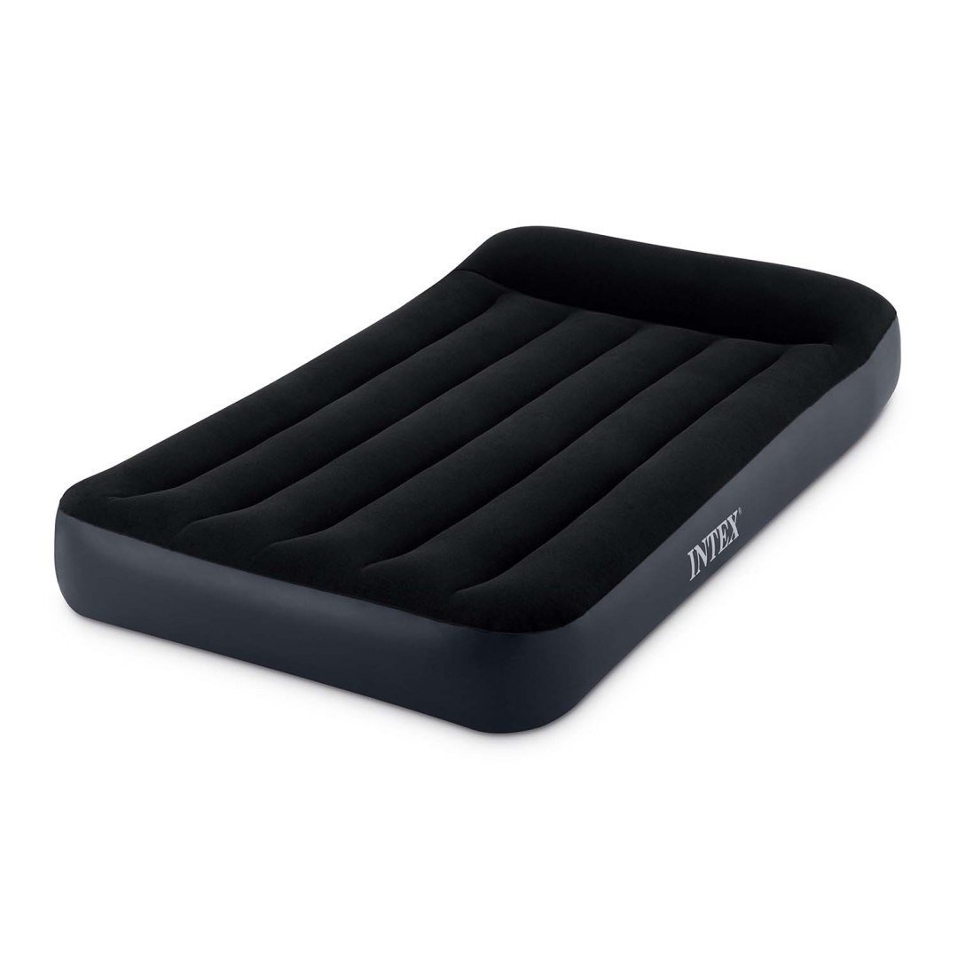 INTEX Camping Luchtbed 1-Persoons - Fluweelzacht - Automatisch Opblaasbaar