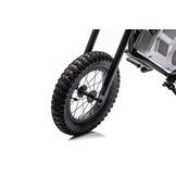 Stoere Kinder Motorfiets Khaki - Elektrisch 15km/u - Crossmotor Look