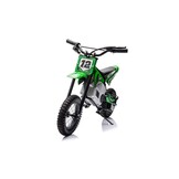 Stoere Kinder Motorfiets Khaki - Elektrisch 15km/u - Crossmotor Look