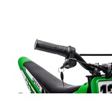 Stoere Kinder Motorfiets Khaki - Elektrisch 15km/u - Crossmotor Look