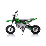 Stoere Kinder Motorfiets Khaki - Elektrisch 15km/u - Crossmotor Look