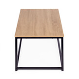 Design Salontafel Metaal - Industriële Stijl - 90x48 cm - Zwart