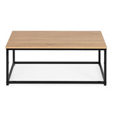 Design Salontafel Metaal - Industriële Stijl - 90x48 cm - Zwart