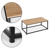 Compacte Salontafel Industrieel - Metaal/MDF - 90x48x41 cm