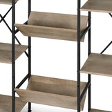 Ruime Opbergkast met 11 Planken - Industriële Stijl - Eenvoudige Montage