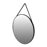 Luxe Ronde Spiegel met Riembevestiging - 80cm - Ruimtevergrotend Effect