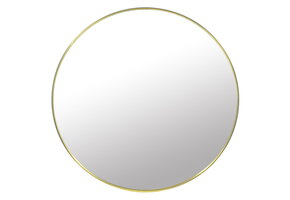 Luxe Gouden Designspiegel Rond 50cm - Scandinavische Stijl