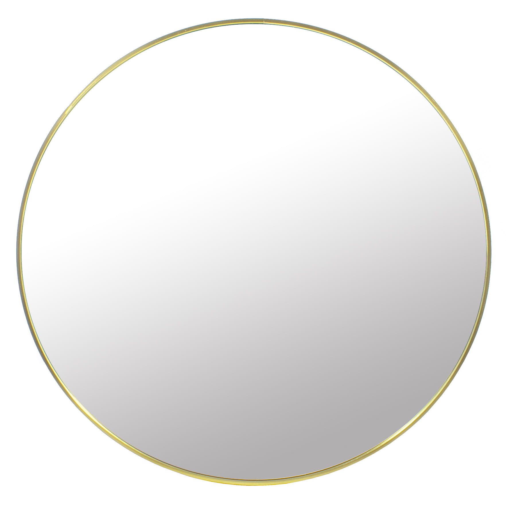 Luxe Gouden Designspiegel Rond 50cm - Scandinavische Stijl