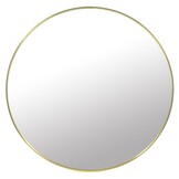 Gouden Wandspiegel Badkamer 50cm - Moderne Uitstraling