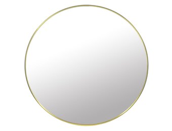Metalen Spiegel Rond 50cm - Goudkleurig Poedercoating