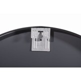 Industriële Ronde Spiegel - Zwart Metaal 50cm - Moderne Uitstraling