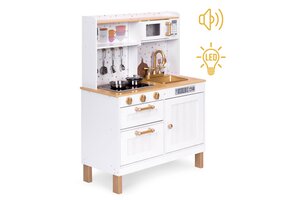 Kinderkeuken Speelset Deluxe - Speel-en-Leer Keuken met Lichtjes en Geluiden