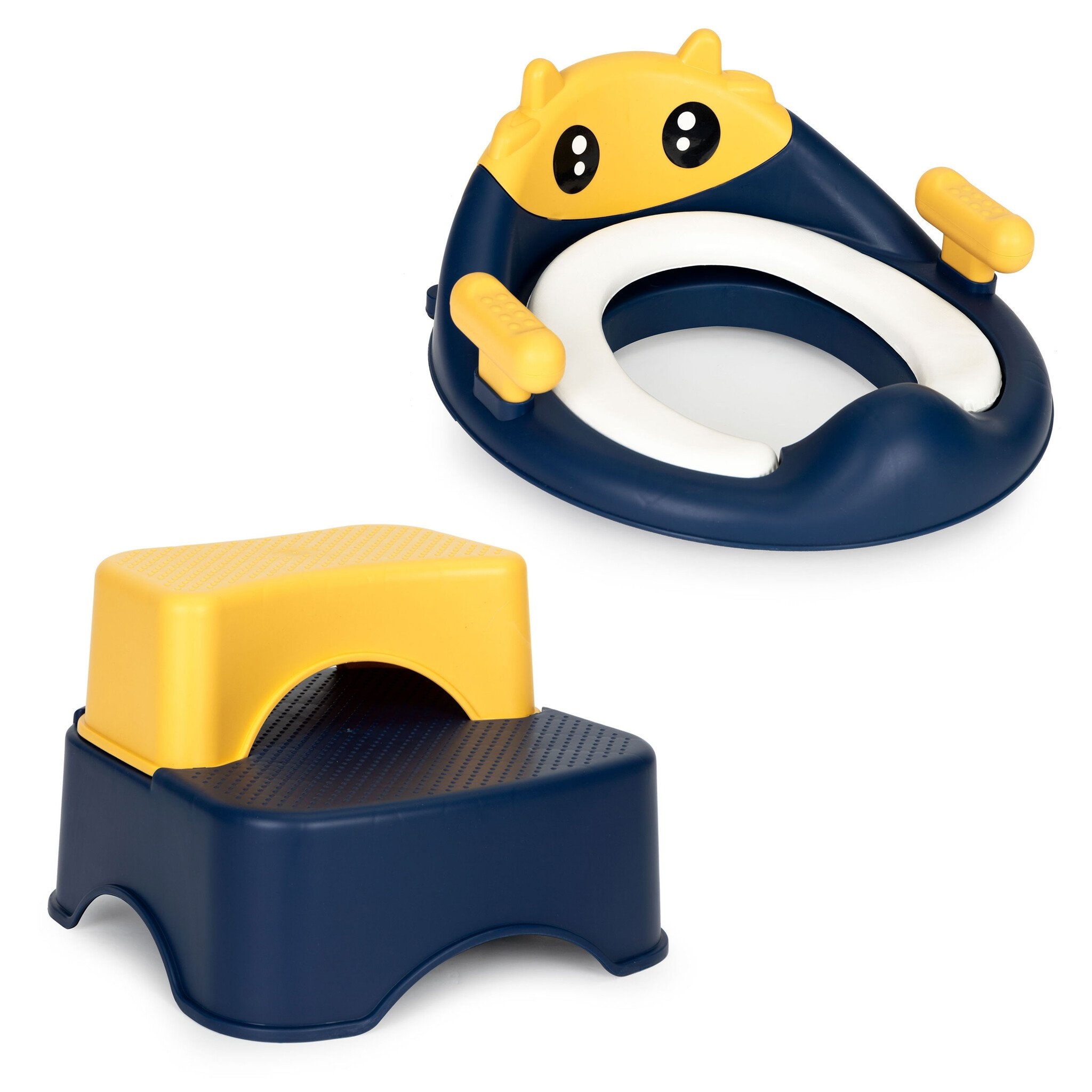 Kindvriendelijke WC Trainer Set met Trapjes - Voor Zindelijkheidstraining