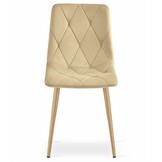 Compacte Fluwelen Eetkamerstoelen - Set van 3 - Ruimtebesparend