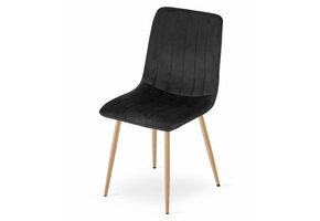 Luxe Fluwelen Design Eetkamerstoelen - Set van 2 - Zwart
