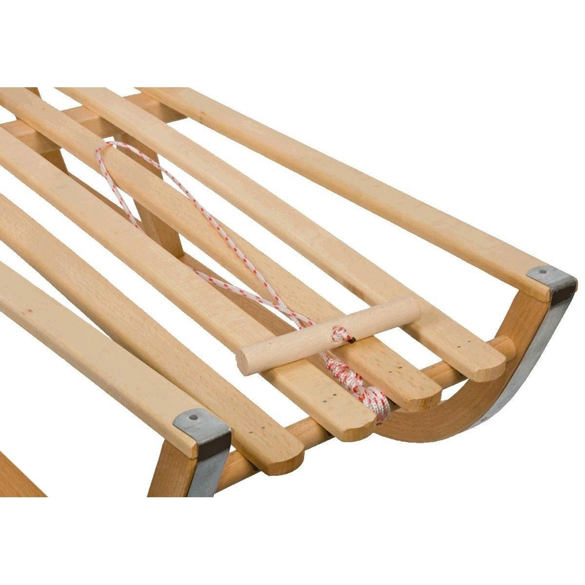 Robuuste Houten Slee 88 cm - Inclusief Touw en Rugleuning - Belastbaar tot 50kg