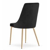 Ergonomische Eetkamerstoelen - Comfortabele Set van 2 - Zwart Fluweel