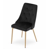 Veelzijdige Eetkamerstoelen Set - 2 Zwarte Stoelen voor Woon- & Eetkamer