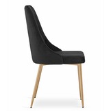 Veelzijdige Eetkamerstoelen Set - 2 Zwarte Stoelen voor Woon- & Eetkamer