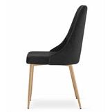 Veelzijdige Eetkamerstoelen Set - 2 Zwarte Stoelen voor Woon- & Eetkamer