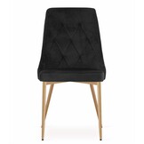Veelzijdige Eetkamerstoelen Set - 2 Zwarte Stoelen voor Woon- & Eetkamer