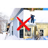 Telescopische Sneeuwschuiver XL - 63 cm Breed - Ideaal voor Oprit en Terras