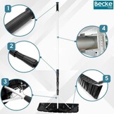 Premium Aluminium Sneeuwschuiver - Ergonomisch - 2,2kg Lichtgewicht