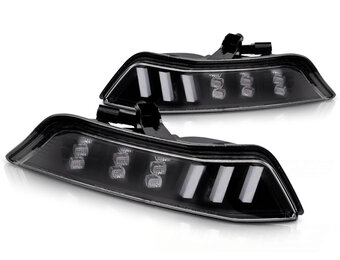 Sportieve LED Koplampen Ford Mustang 2015-2017 | Zwart Design met Dynamische Richtingaanwijzers