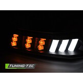Zwarte LED Koplampenset geschikt voor Ford Mustang | Moderne Styling 2015-2017 | Dynamische Richtingaanwijzers
